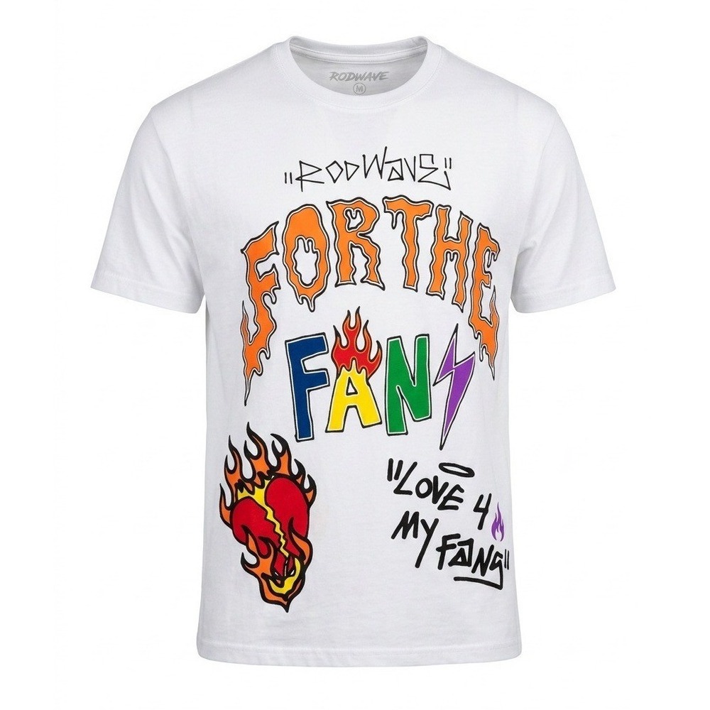 Rod Wave For The Fans Tour T-Shirt Mens Medium White Graphic SoulFly Tee